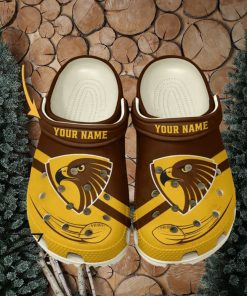 Hawthorn Football Club AFL Classic Custom Name Crocs Clogs Shoes