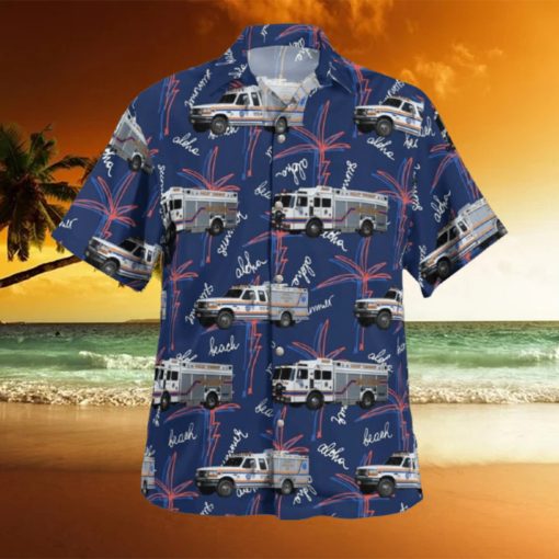 Hazlet New Jersey Hazlet Twp First Aid & Rescue Squad Hawaiian Shirt