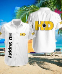 Hd Supply Logo Brand Hawaiian Shirt White Color Gift Summer