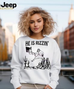 He Is Rizzin Funny Jesus Basketball shirt