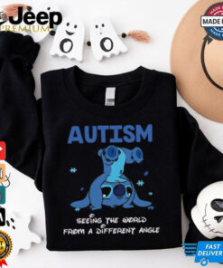 Headstanding Stitch Autism Seeing The World From A Different Angle T Shirt