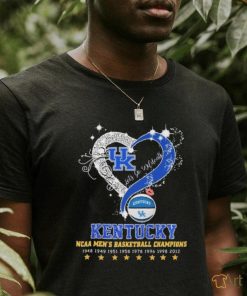 Heart Kentucky Wildcats Let’s Go Wildcats NCAA Men’s Basketball Champions Shirt