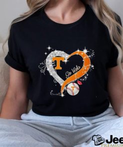 Heart Tennessee Volunteers Baseball Go Vols Shirt