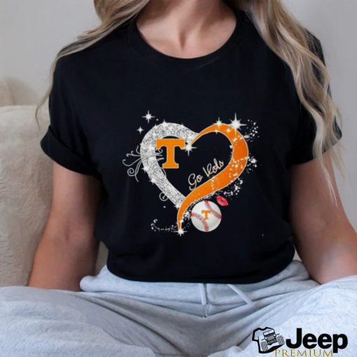 Heart Tennessee Volunteers Baseball Go Vols Shirt