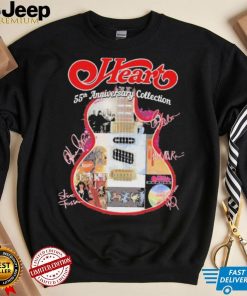 Heart band 55th anniversary collection guitar signatures shirt