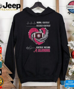 Heartbeat Watching Alabama Crimson Tide 2025 New T Shirt