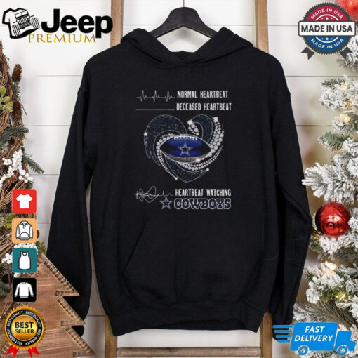 Heartbeat Watching Dallas Cowboys 2025 New T Shirt