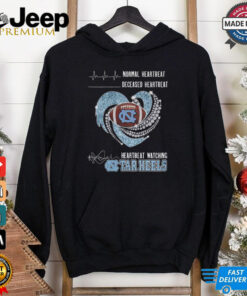 Heartbeat Watching North Carolina Tar Heels 2025 New T Shirt