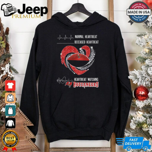 Heartbeat Watching Tampa Bay Buccaneers 2025 New T Shirt