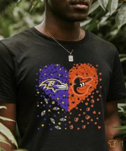 Hearts Baltimore Orioles And Baltimore Ravens Shirt