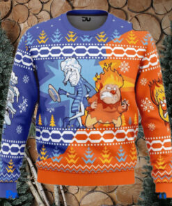 Heat and Snow Miser Ugly Christmas Sweaters