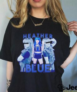 Heather blue shirt