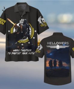 Helldivers Work Together To Protect Your Future Hawaiian Shirt