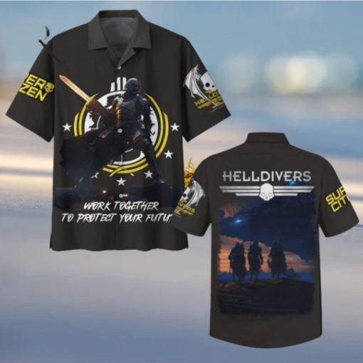 Helldivers Work Together To Protect Your Future Hawaiian Shirt