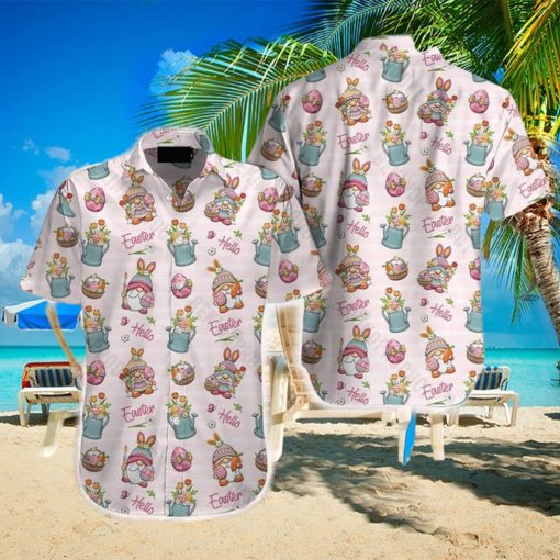 Hello Easter Gnomes Hawaiian Shirt Aloha Casual Shirt For Men And Women