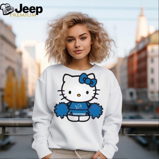 Hello Kitty Detroit Lions Cheerleader shirt