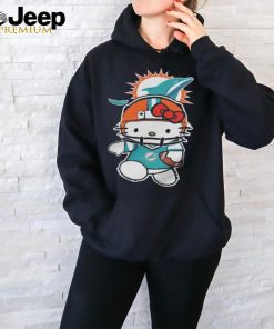 Hello Kitty Miami Dolphins Football Logo Hoodie shirt