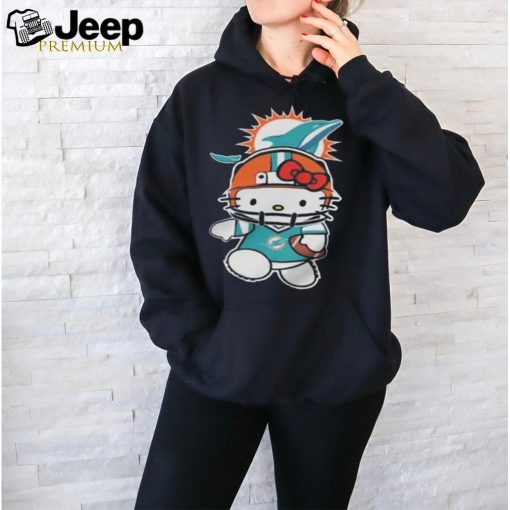 Hello Kitty Miami Dolphins Football Logo Hoodie shirt