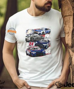 Hendrick Motorsports 2024 Patriotic 4 Car T shirt