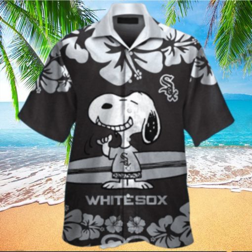 Hibiscus Flowers Snoopy Hawaiian Chicago White Sox Shirt