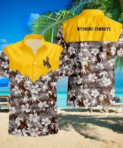 Hibiscus NCAA Wyoming Cowboys Hawaiian Shirt, Floral