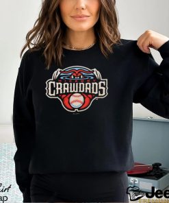 Hickory Crawdads Black Primary shirt