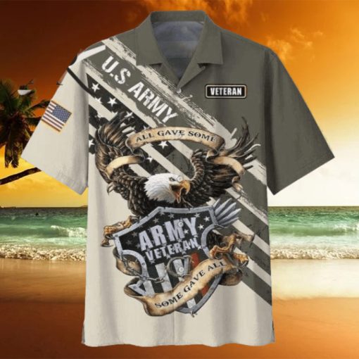 High Quality Veteran Eagle Army Aloha Hawaiian Shirt