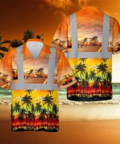 Highway Construction Tropical Hawaiian Shirt Beach Summer