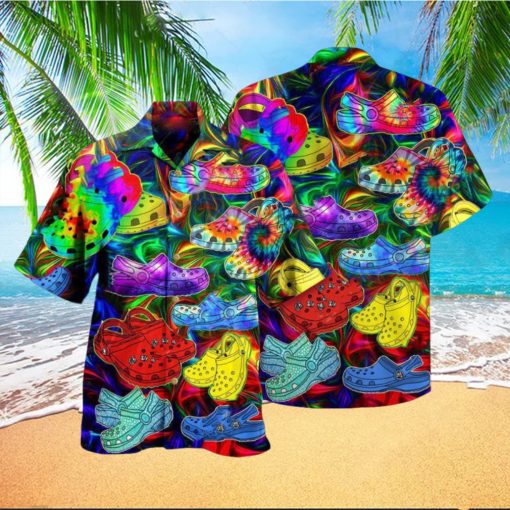 Hippie If You Ain’T Crocin You Ain’T Rockin Hawaiian Shirt