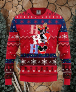 Ho Ho Ho Atlanta Braves Mickey Christmas Sweater