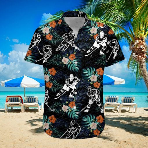 Hockey Aloha Hawaiian Shirt For Hockey Lover