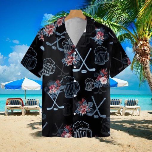 Hockey Beer Hawaiian Shirt For Men Women