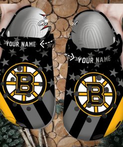 Hockey Crocs Personalized Bbruins Star Flag Clog Shoes