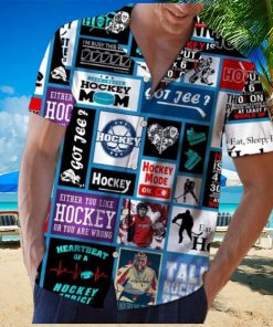 Hockey Hawaiian Shirt For Hockey Fan, Summer Holiday Gift Idea, Sports Lover Gift