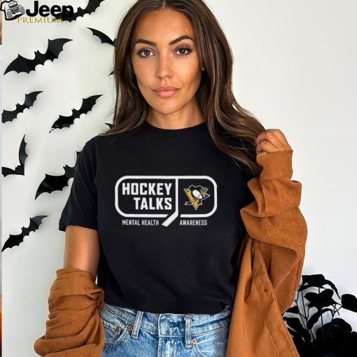 Hockey Talks Mental Health Awareness Pittsburgh Shirt Unisex T Shirt Black M