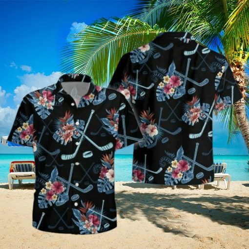 Hockey Tropical Hawaiian Shirt For Summer Holiday Gift Idea