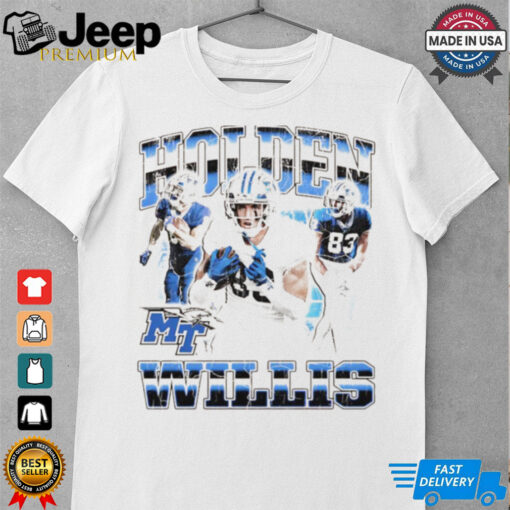 Holden Willis Middle Tennessee Blue Raiders graphic shirt