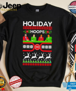 Holiday Hoops Inside the Xmas ugly shirt