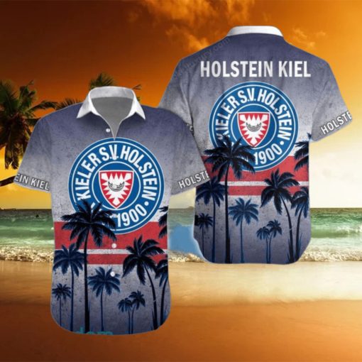 Holstein Kiel Gray Blue Coconut Tree Hawaiian Shirt Impressive Gift