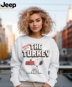 Homage Youth Peanuts Snoopy Bring Out The Turkey Tee shirt