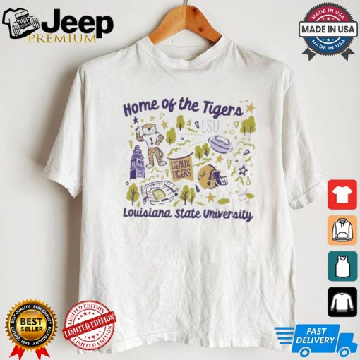 Home Of The Tigers Louisiana State University LSU School Icons T shirt