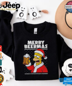 Homer Simpson Merry Beermas Christmas shirt