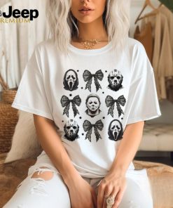 Horror Characters Jason Voorhees Coquette Bow T Shirt