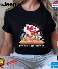 Horror Characters Movie Team You Can’t Sit With Us Kansas City Chiefs Halloween Shirt