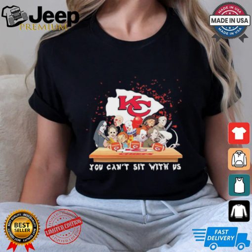 Horror Characters Movie Team You Can’t Sit With Us Kansas City Chiefs Halloween Shirt