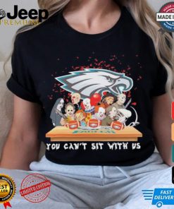 Horror Characters Movie Team You Can’t Sit With Us Philadelphia Eagles Halloween Shirt