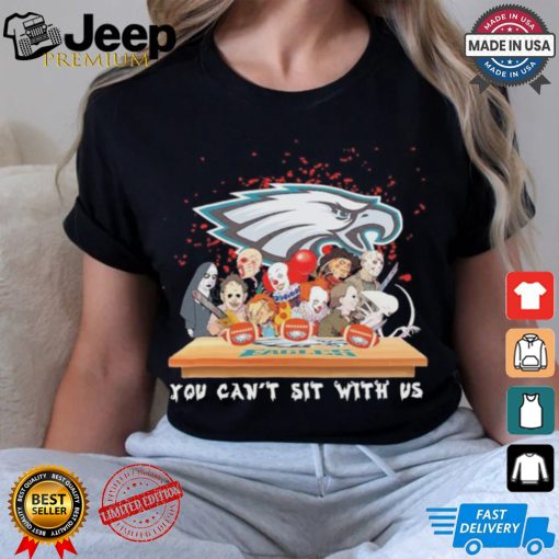 Horror Characters Movie Team You Can’t Sit With Us Philadelphia Eagles Halloween Shirt