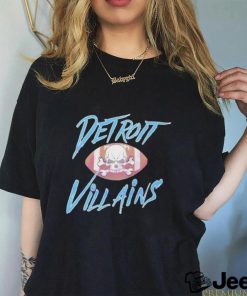 Horror Detroit Villains Football Skull 2024 shirt