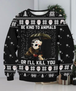 Horror Kind To Animals Ugly Sweater