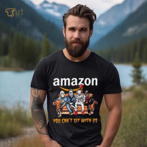 Horror Movie Characters Amazon You Can’t Sit With Us Halloween 2024 shirt